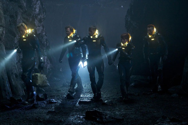Michael Fassbender, Logan Marshall-Green and Noomi Rapace in 20th Century Fox's Prometheus (2012)