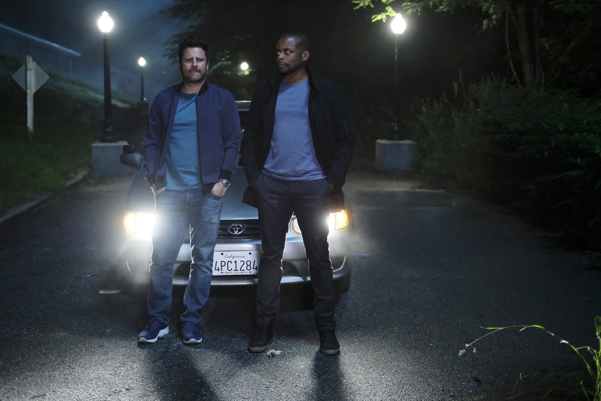James Roday stars as Shawn Spencer and Dule Hill stars as Burton Guster in ...