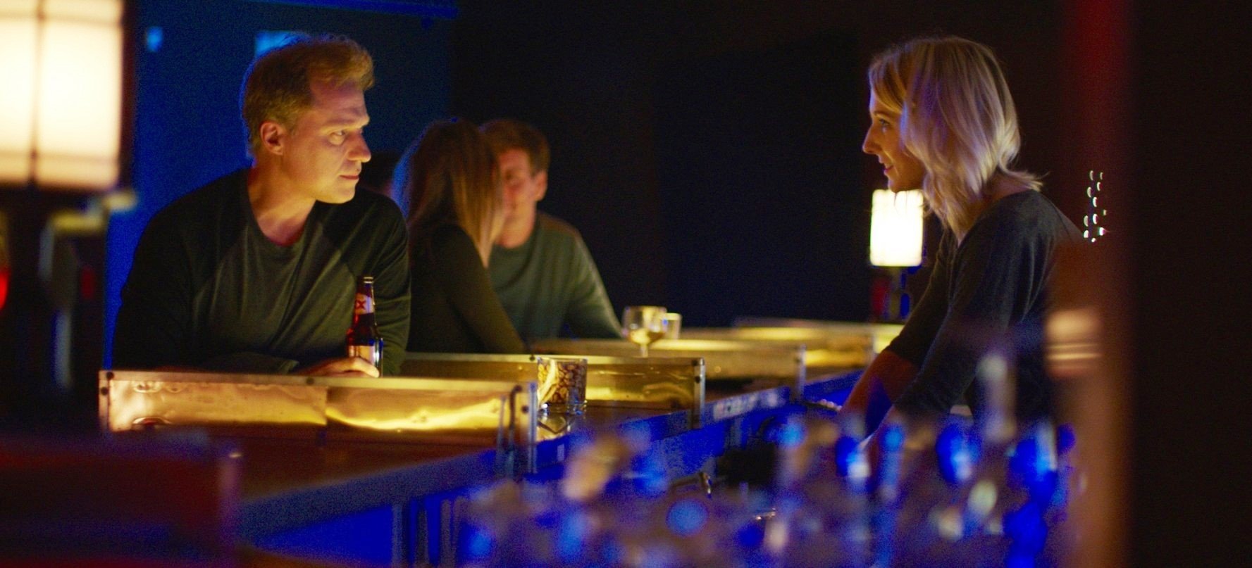 Henry Phillips and Nikki Glaser (Claire the Bartender) in Well Go USA's Punching Henry (2017)