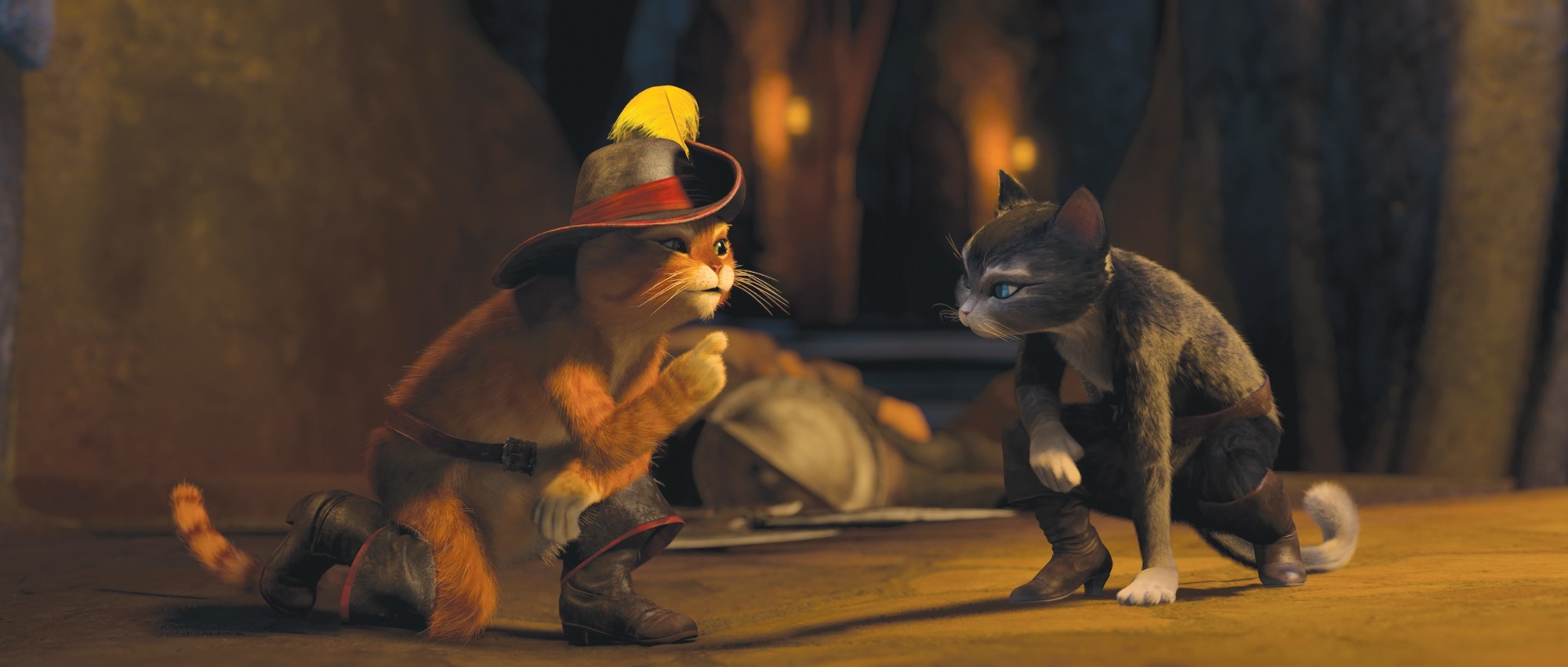 A scene from DreamWorks SKG's Puss in Boots (2011)