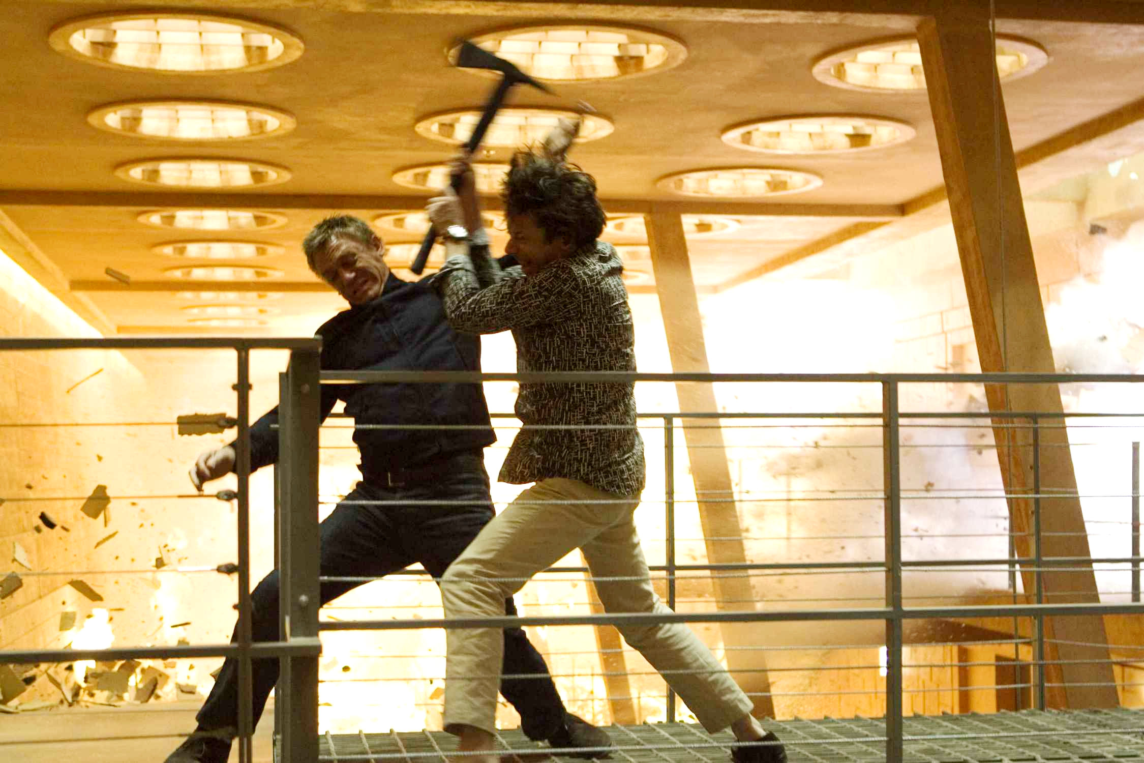 Daniel Craig stars as James Bond and Mathieu Amalric stars as Dominic Greene in Columbia Pictures' Quantum of Solace (2008)