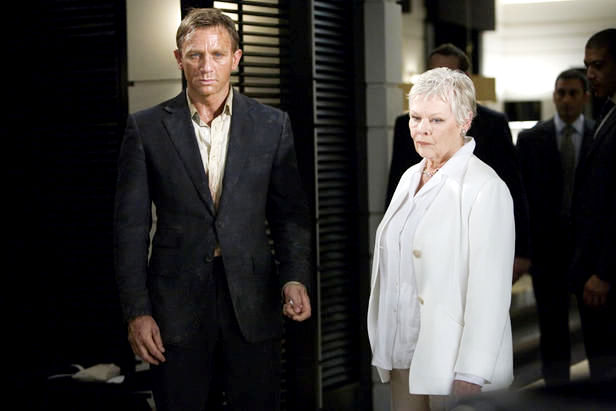 Daniel Craig stars as James Bond and Judi Dench stars as M in Columbia Pictures' Quantum of Solace (2008)