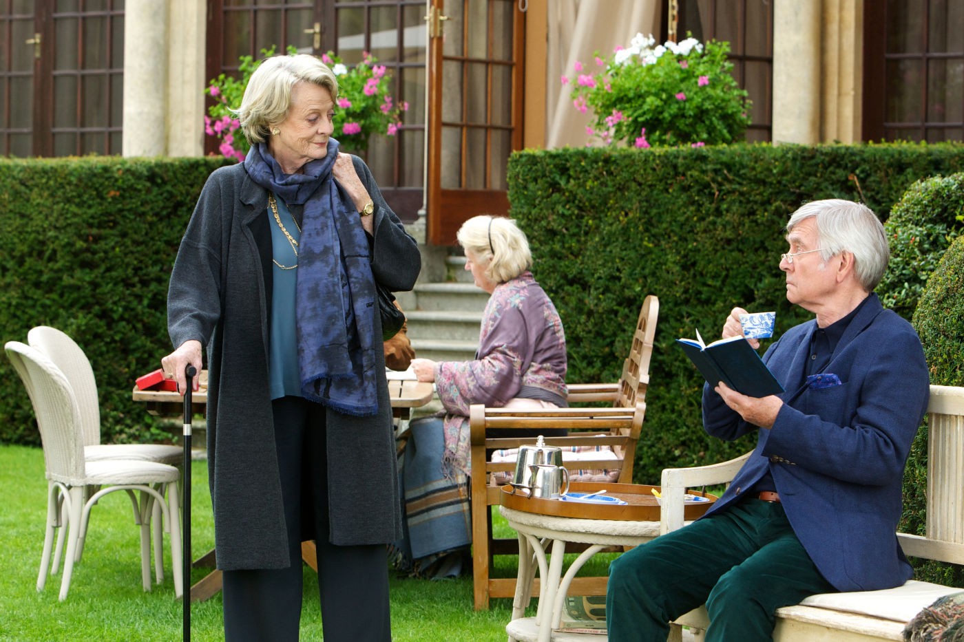 Maggie Smith stars as Jean Horton and Tom Courtenay stars as Reginald Paget in The Weinstein Company's Quartet (2013)