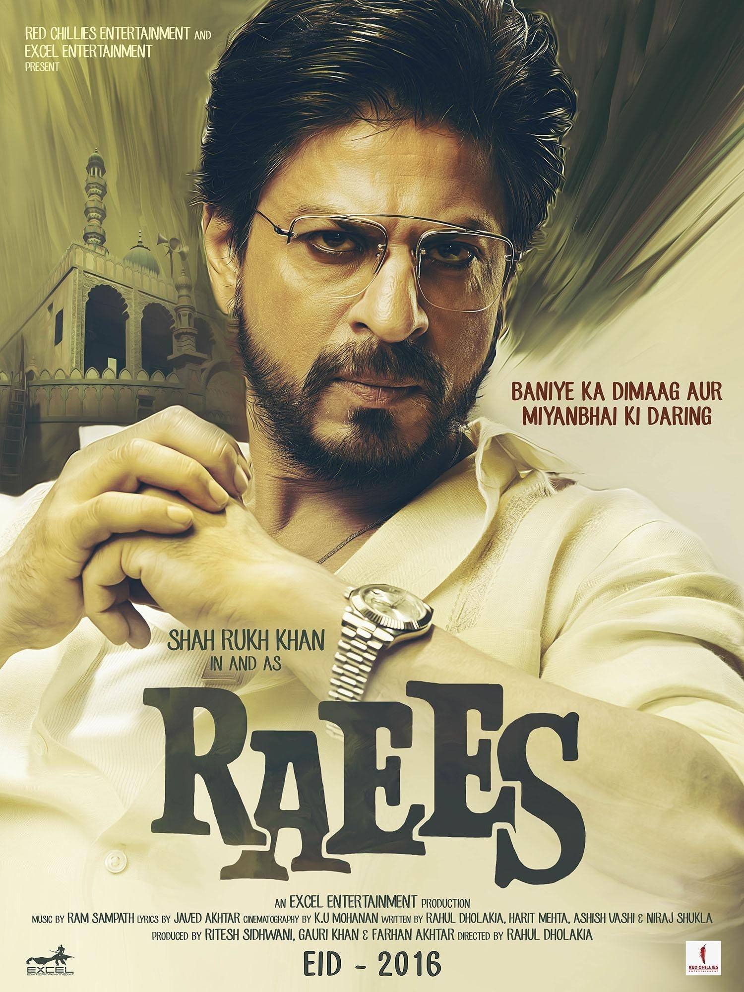 Poster of Red Chillies Entertainment's Raees (2017)