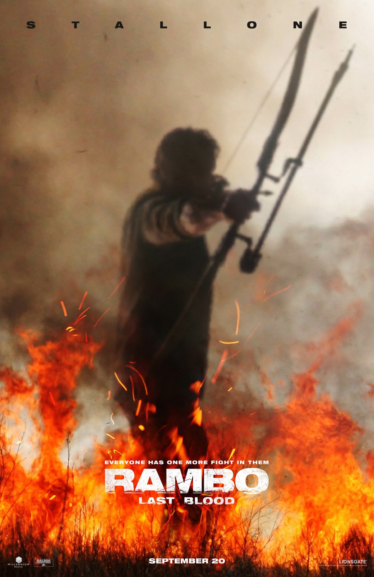 Poster of Lionsgate's Rambo: Last Blood (2019)