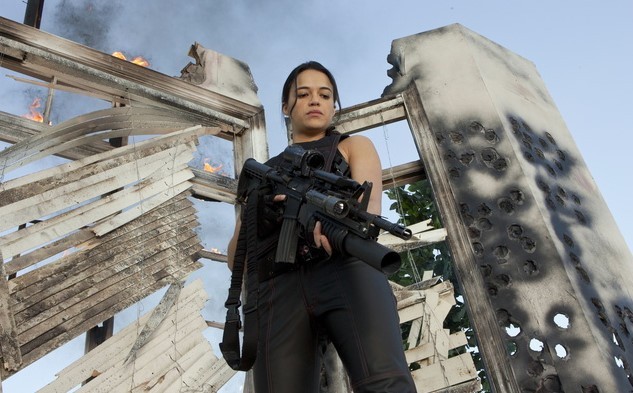 Michelle Rodriguez stars as Rain Ocampo in Screen Gems' Resident Evil: Retribution (2012)