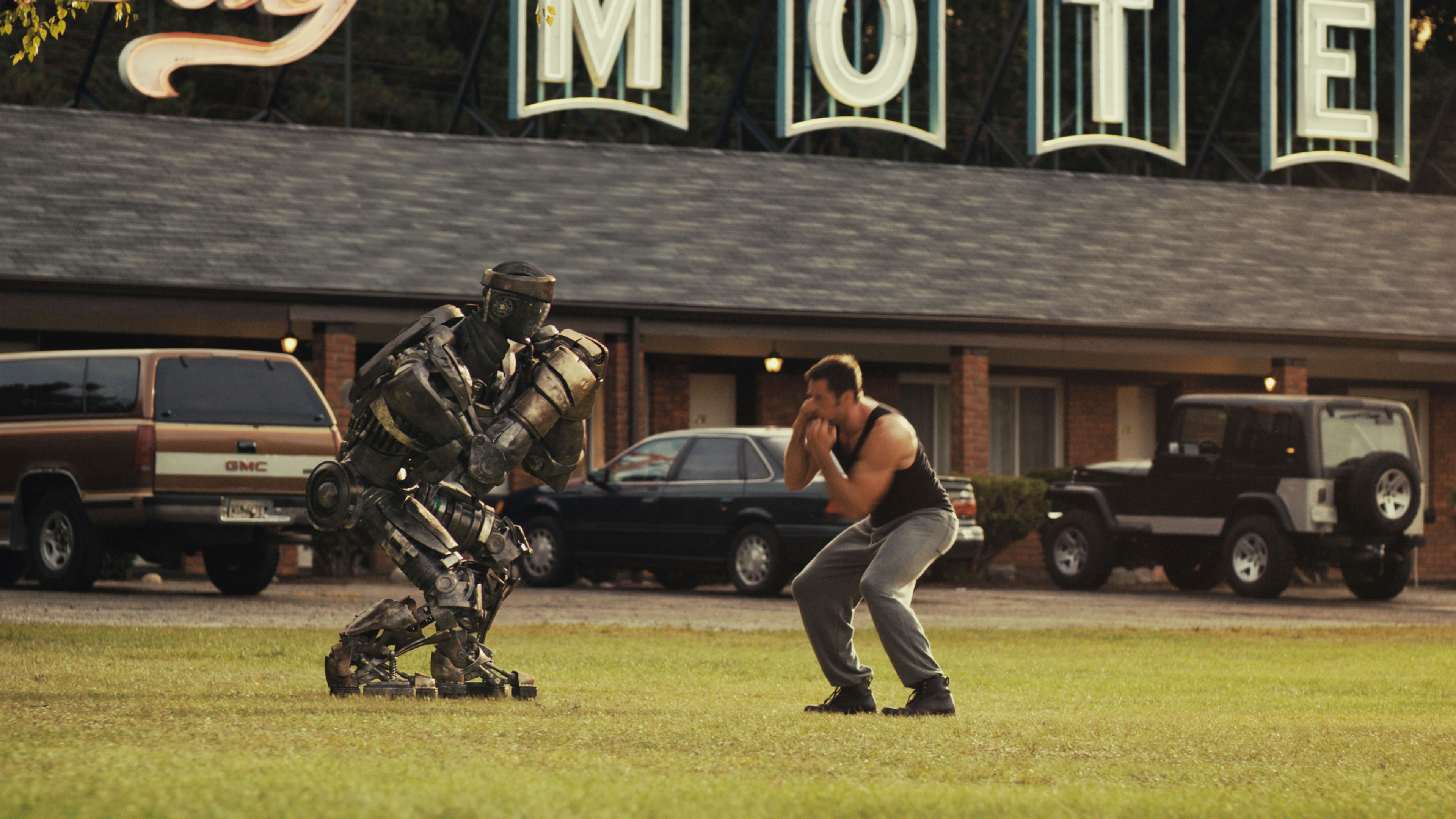 Hugh Jackman stars as Charlie Kenton in Walt Disney Pictures' Real Steel (2011)