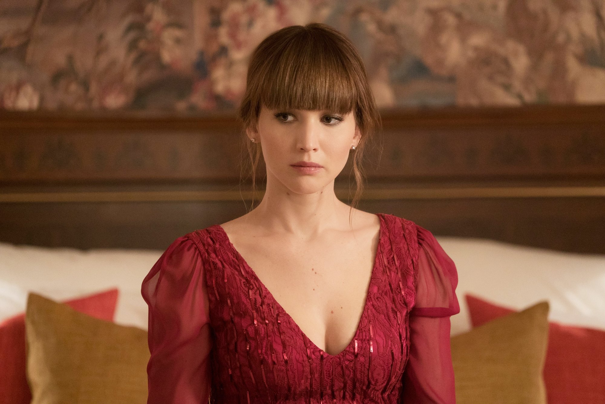 Jennifer Lawrence stars as Dominika Egorova in 20th Century Fox's Red Sparrow (2018)