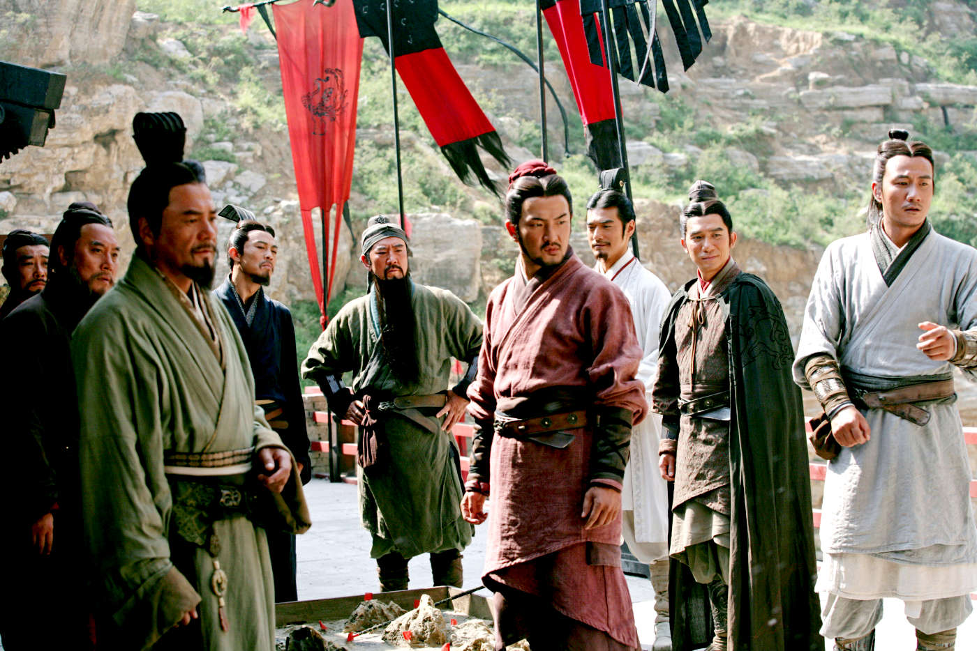 Shido Nakamura, Takeshi Kaneshiro, Tony Leung and Hu Jun in Magnolia Pictures' Red Cliff (2009)