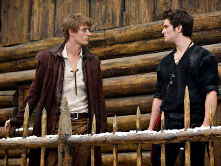 Max Irons stars as Henry and Shiloh Fernandez stars as Peter in Warner Bros. Pictures' Red Riding Hood (2011)