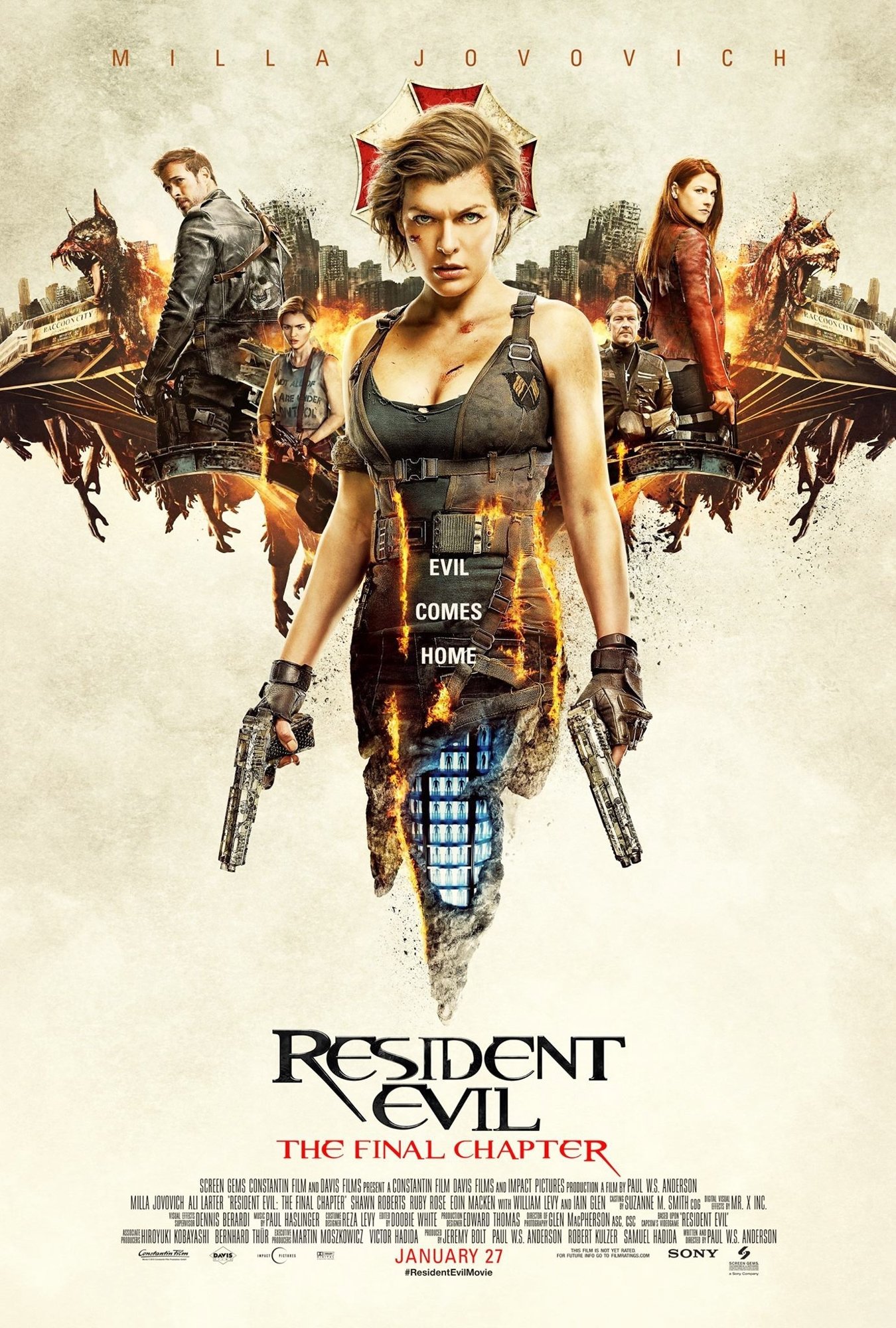 Poster of Screen Gems' Resident Evil: The Final Chapter (2017)