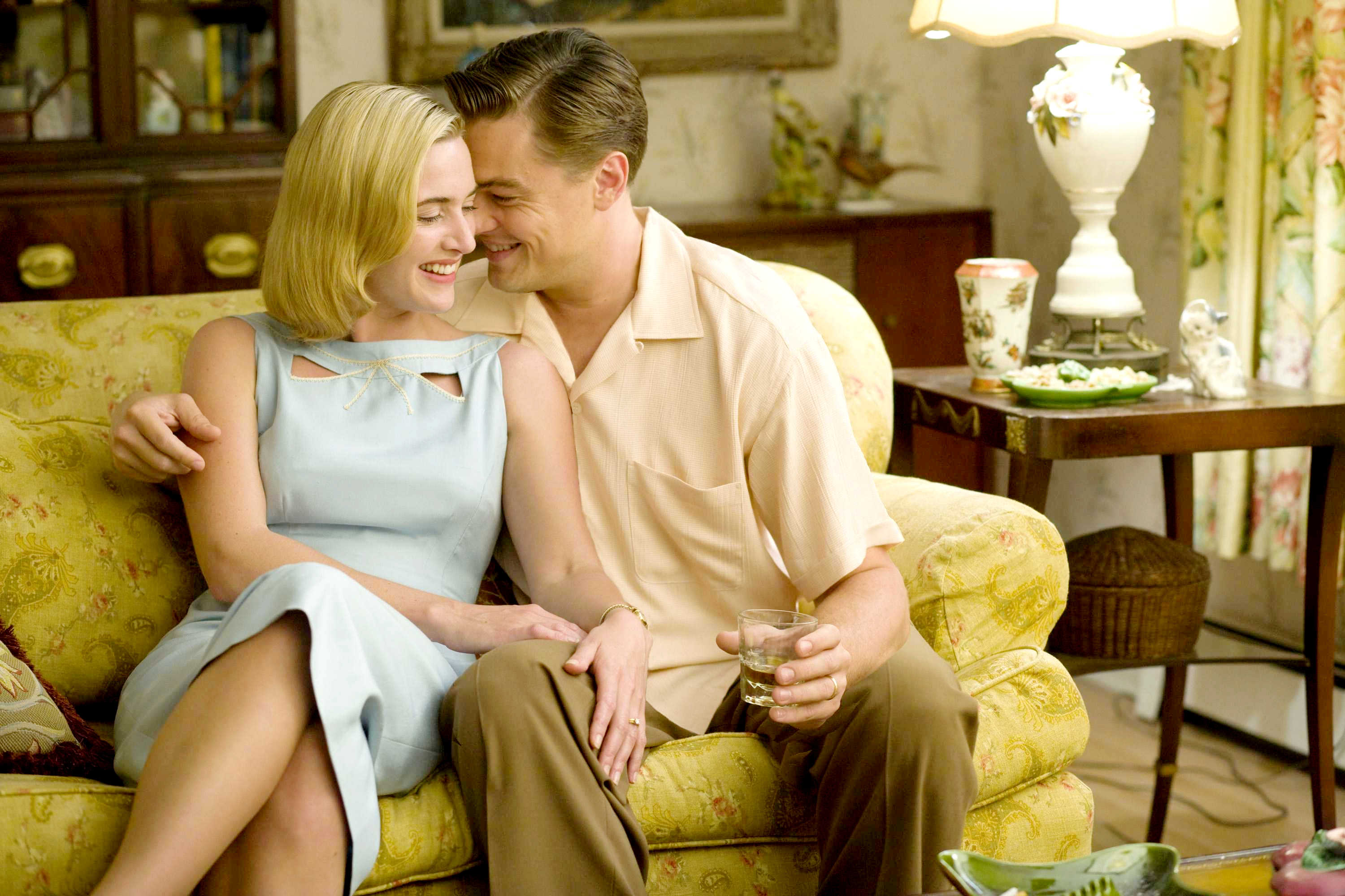 Kate Winslet stars as April Wheeler and Leonardo DiCaprio stars as Frank Wheeler in Paramount Vantage's Revolutionary Road (2008). Photo credit by Francois Duhamel.