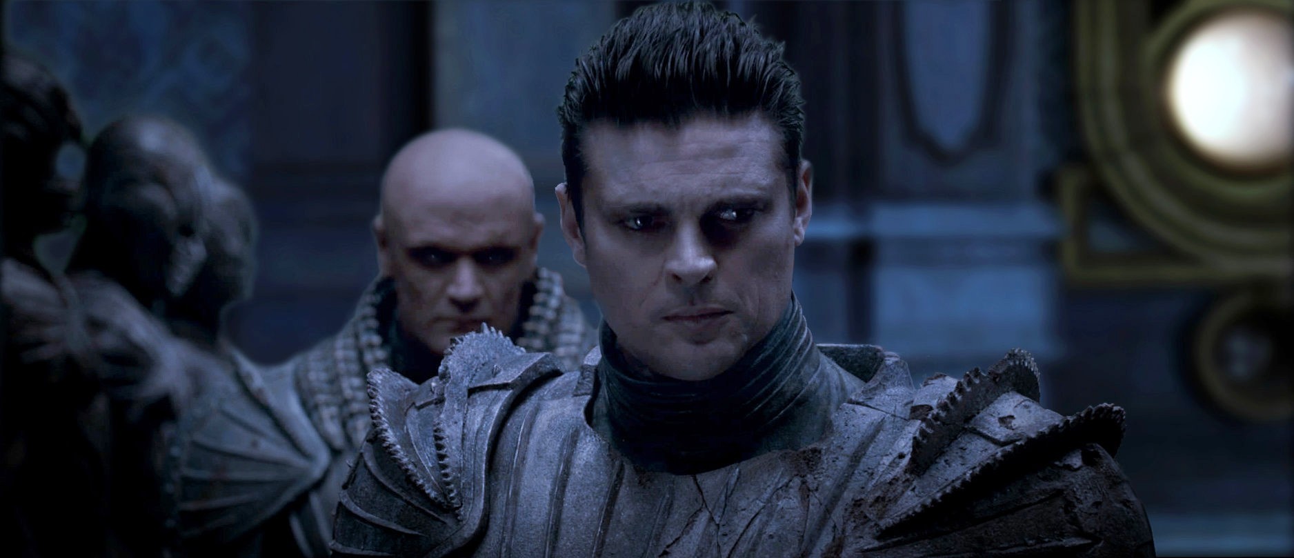 Karl Urban stars as Vaako in Universal Pictures' Riddick (2013) .