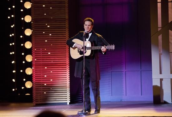 Matt Ross stars as Johnny Cash in Lifetime Television's Ring of Fire (2013). Photo credit by Annette Brown.