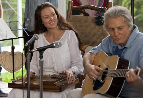 Jewel Kilcher stars as June Carter Cash and Matt Ross stars as Johnny Cash in Lifetime Television's Ring of Fire (2013). Photo credit by Annette Brown.