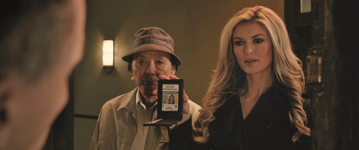 James Hong stars as Nick's Avatar/Jerry Chen and Kimberly Evan stars as 70s Secretary in Universal Pictures' R.I.P.D. (2013)