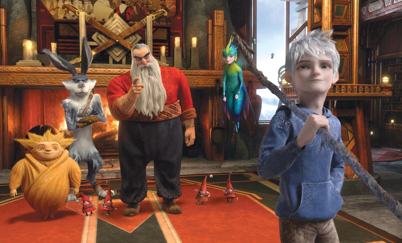 The Sandman, The Easter Bunny, Nicholas St. North, The Tooth Fairy and Jack Frost in DreamWorks Animation' Rise of the Guardians (2012)