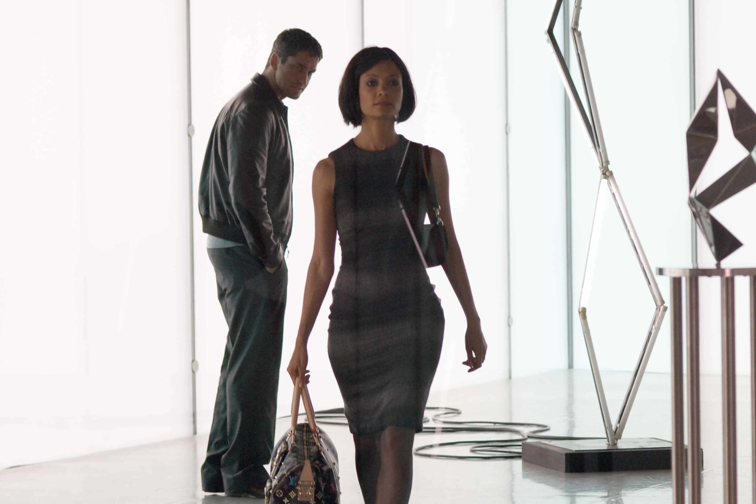 Gerard Butler stars as One Two and Thandie Newton stars as Stella in Warner Bros Pictures' RocknRolla (2008)