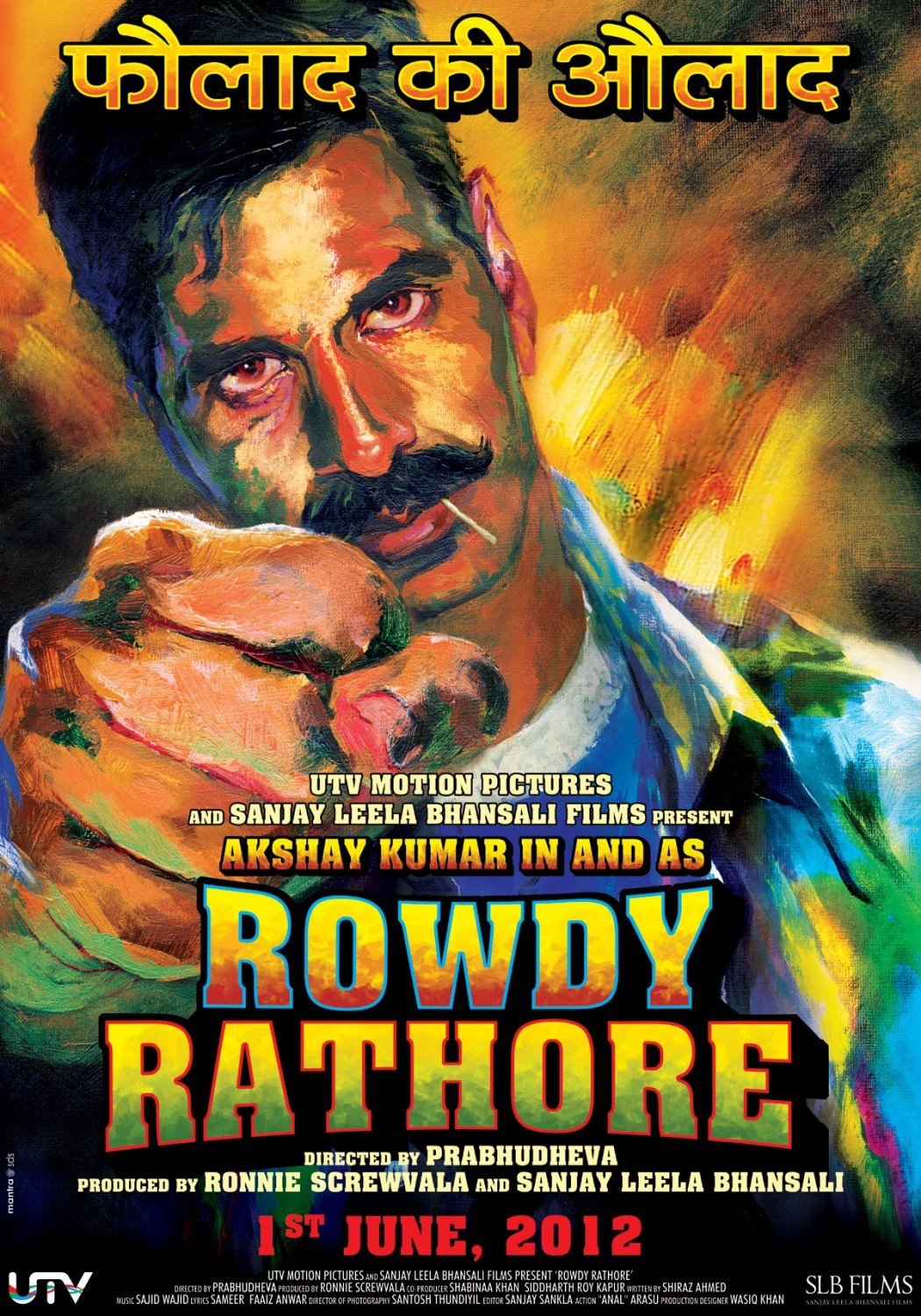 Poster of UTV Motion Pictures' Rowdy Rathore (2012)