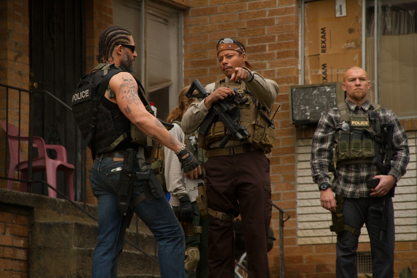 Joe Manganiello, Terrence Howard and Sam Worthington in Open Road Films' Sabotage (2014)