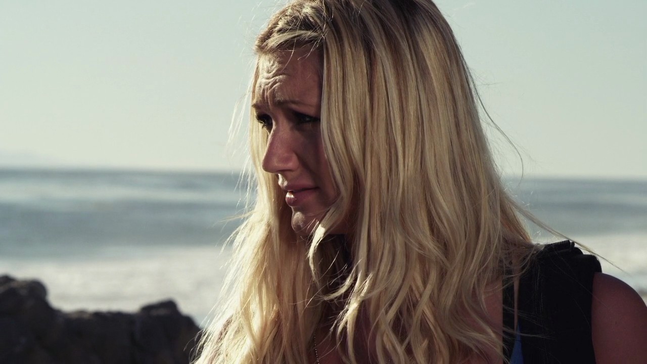 Brooke Hogan stars as Sandy Powers in Little Dragon Productions' Sand Sharks (2012)