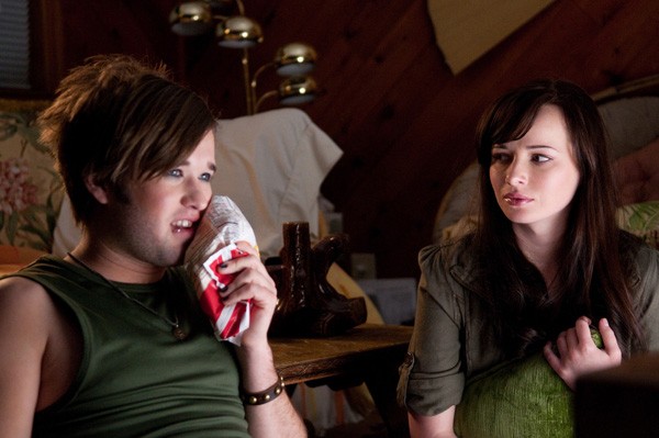 Haley Joel Osment stars as Chip Hardy and Ashley Rickards stars as Bethany Pruitt in Phase 4 Films' Sassy Pants (2012)