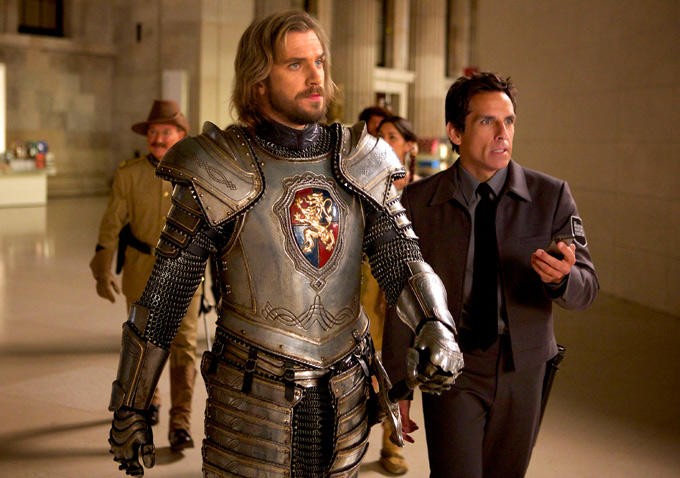 Dan Stevens stars as Sir Lancelot and Ben Stiller stars as Larry Daley in 20th Century Fox's Night at the Museum: Secret of the Tomb (2014)