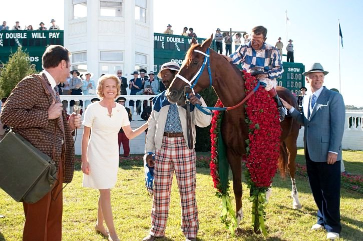 Diane Lane, Nelsan Ellis, Otto Thorwarth and John Malkovich in Walt Disney Pictures' Secretariat (2010)