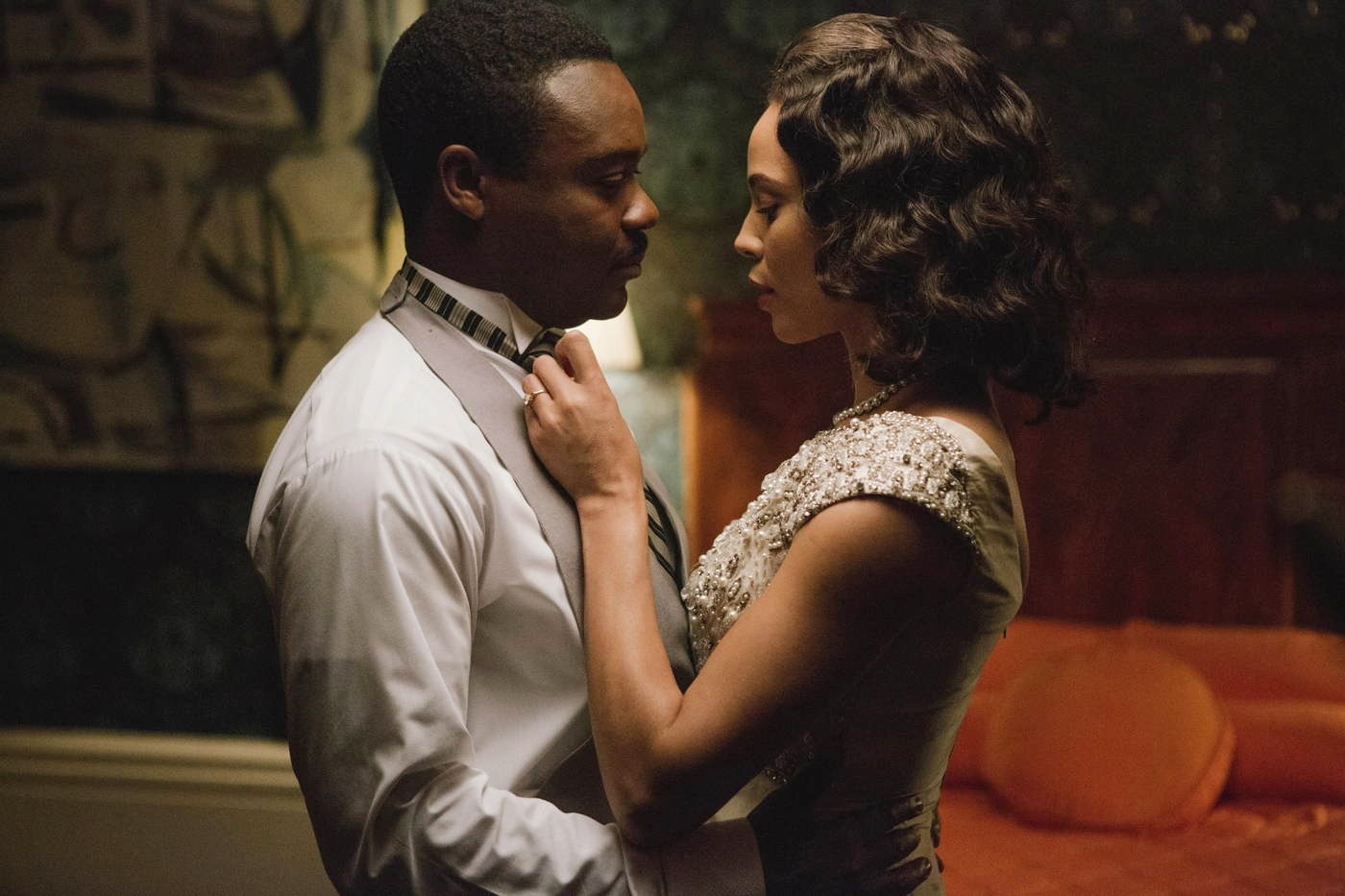 David Oyelowo stars as Martin Luther King Jr. and Carmen Ejogo stars as Coretta Scott King in Paramount Pictures' Selma (2014)