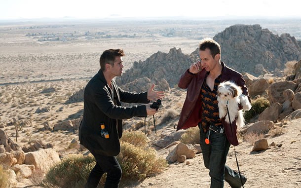 Colin Farrell stars as Marty and Sam Rockwell stars as Billy in CBS Films' Seven Psychopaths (2012). Photo credit by Chuck Zlotnick.