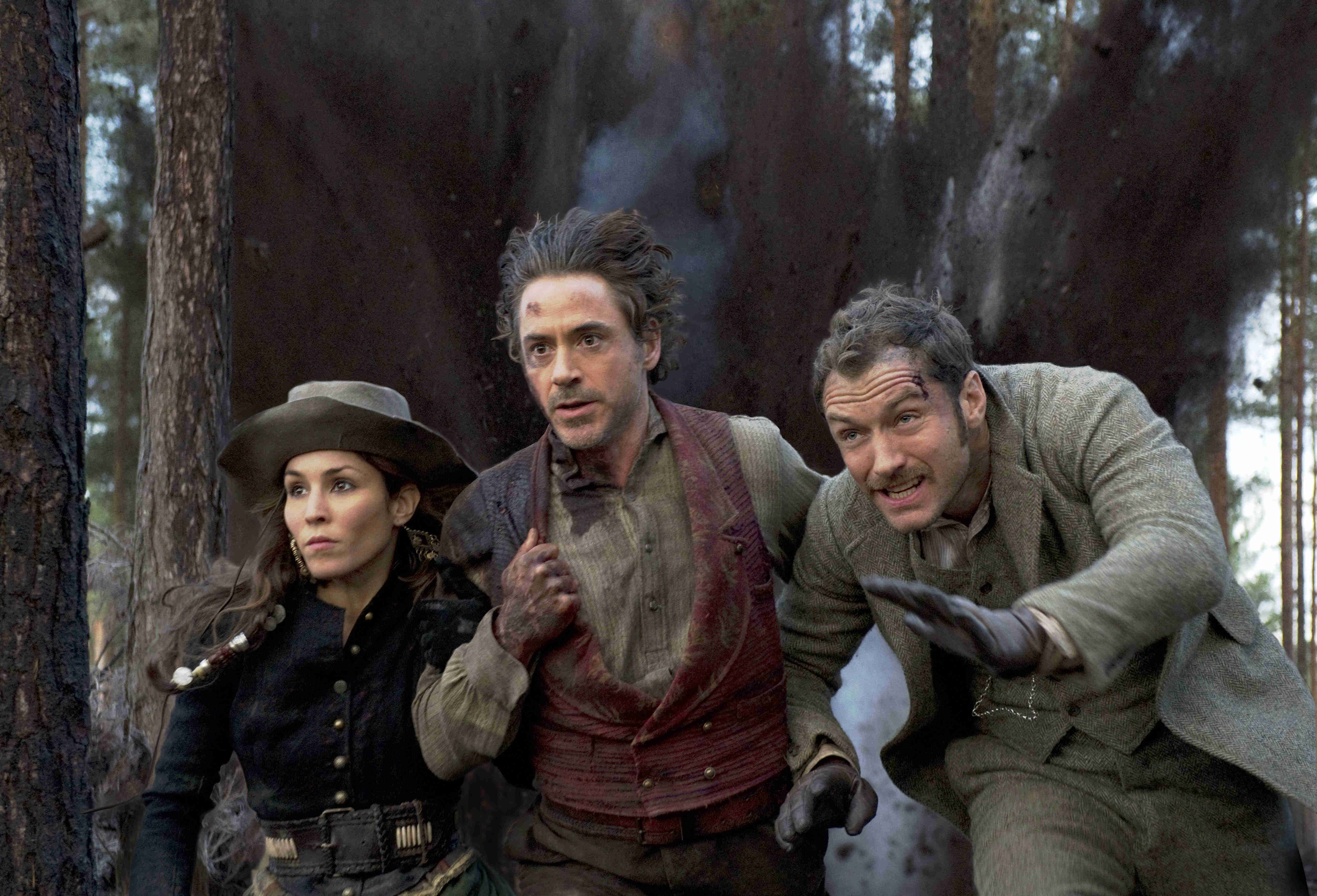 Noomi Rapace, Robert Downey Jr. and Jude Law in Warner Bros. Pictures' Sherlock Holmes: A Game of Shadows (2011)