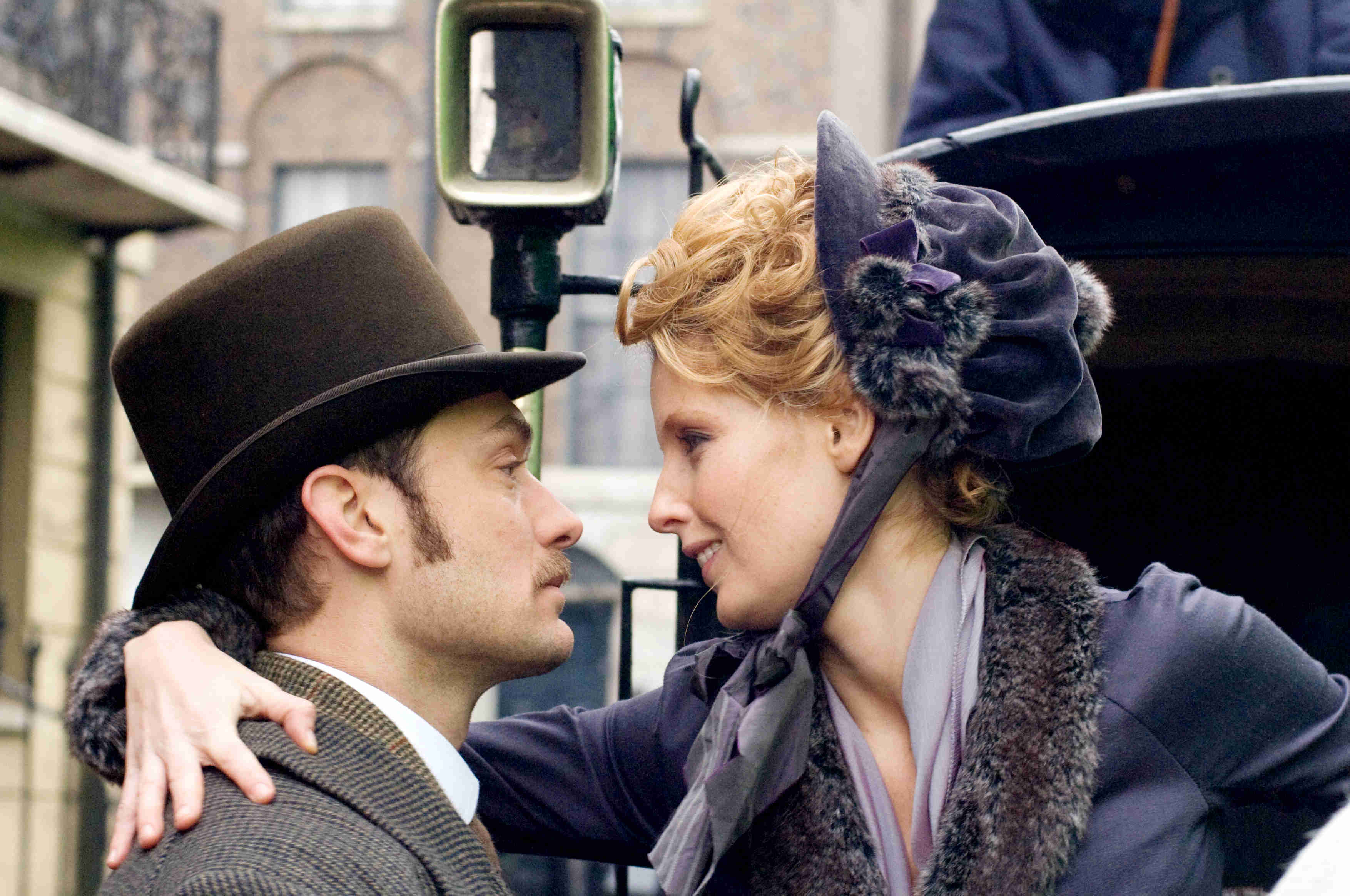 Jude Law stars as Dr. John Watson and Kelly Reilly stars as Mary Morstan in Warner Bros. Pictures' Sherlock Holmes (2009)