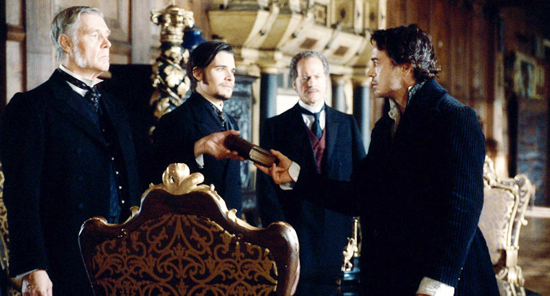 James Fox stars as Sir Thomas and Robert Downey Jr. stars as Sherlock Holmes in Warner Bros. Pictures' Sherlock Holmes (2009)