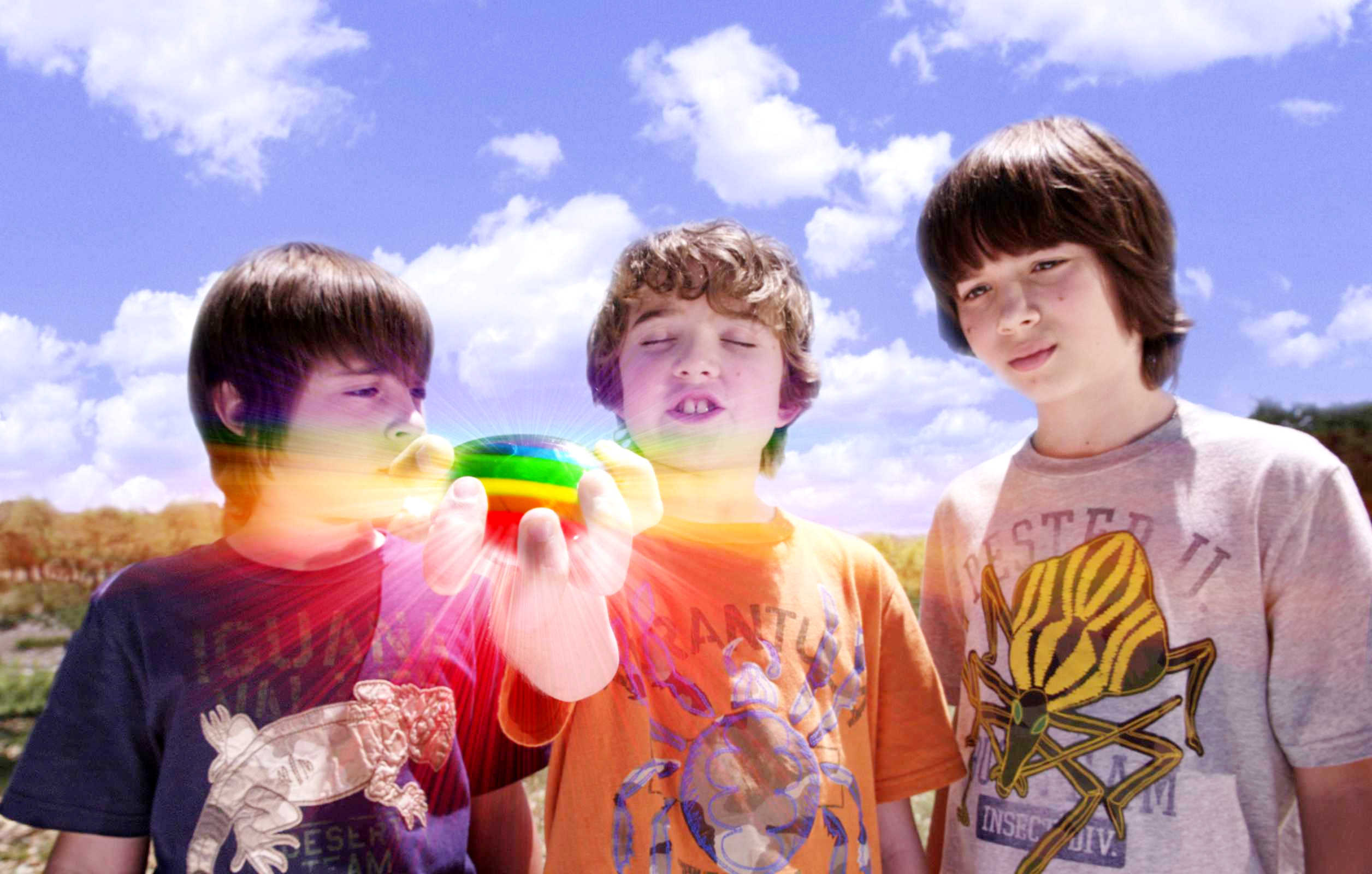 Rebel Rodriguez, Trevor Gagnon and Leo Howard in Warner Bros. Pictures' Shorts (2009)