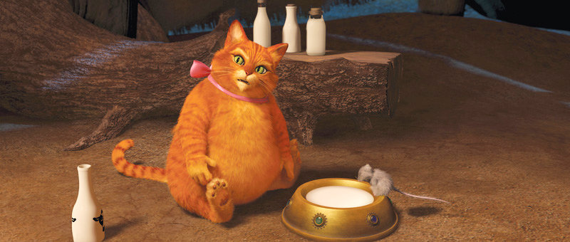 Shrek ontmoet vet Puss In Boots In eerste Shrek Forever na Clip