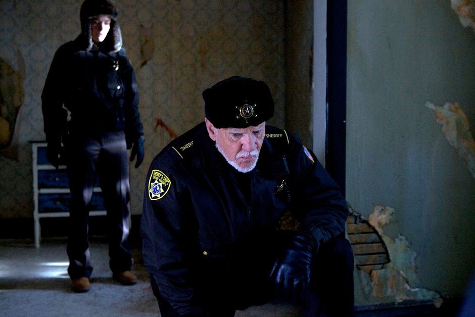 Malcolm McDowell stars as Sheriff Cooper in Anchor Bay Films' Silent Night (2012)