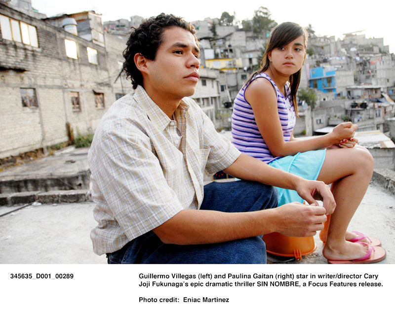 Guillermo Villegas stars as Orlando and Paulina Gaitan stars as Sayra in Focus Features' Sin Nombre (2009). Photo credit by Eniac Martinez.