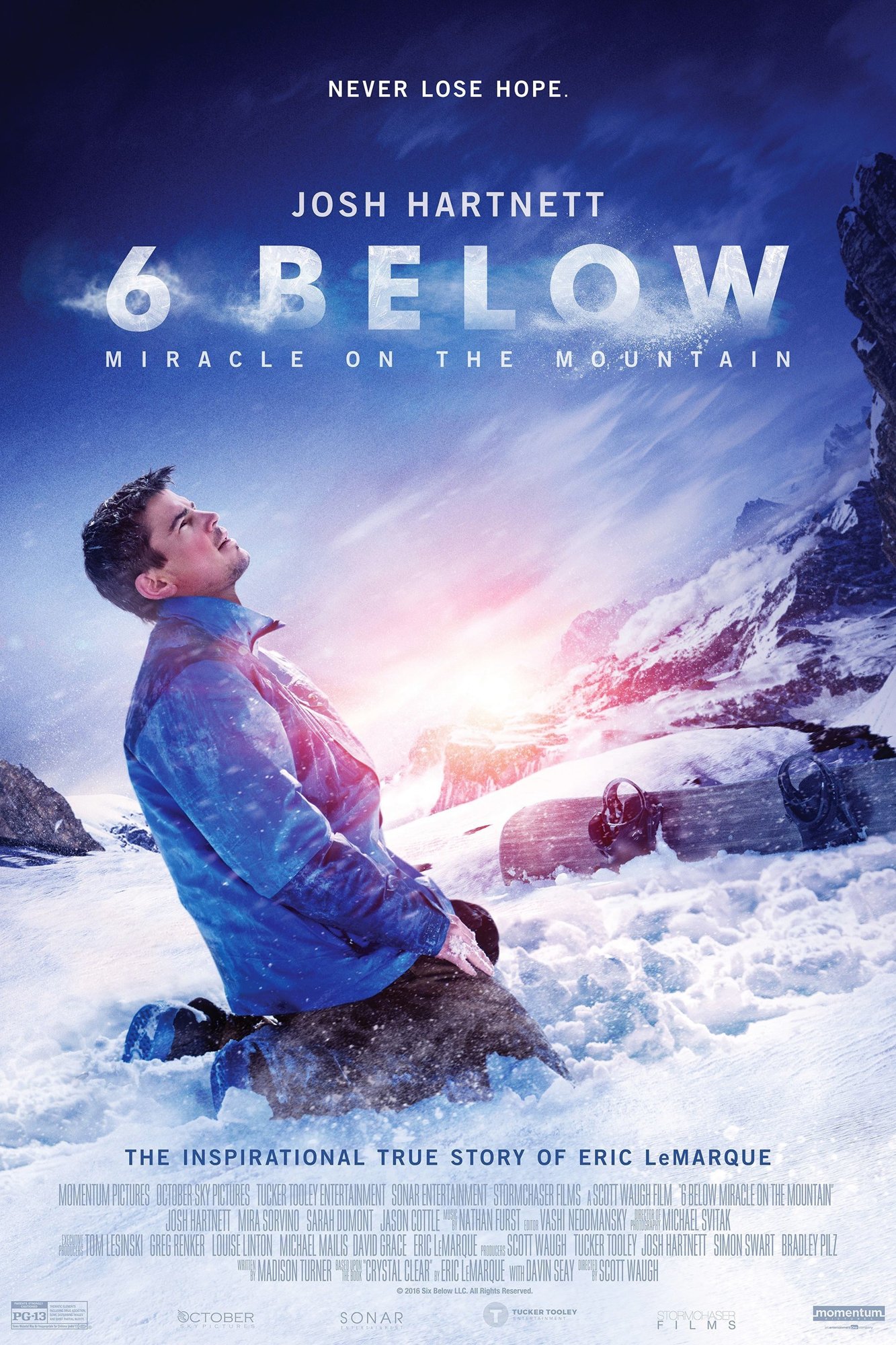Poster of Momentum Pictures' 6 Below: Miracle on the Mountain (2017)