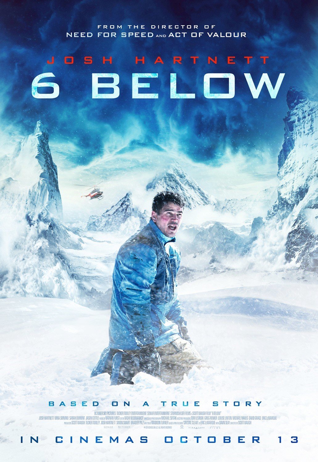 Poster of Momentum Pictures' 6 Below: Miracle on the Mountain (2017)