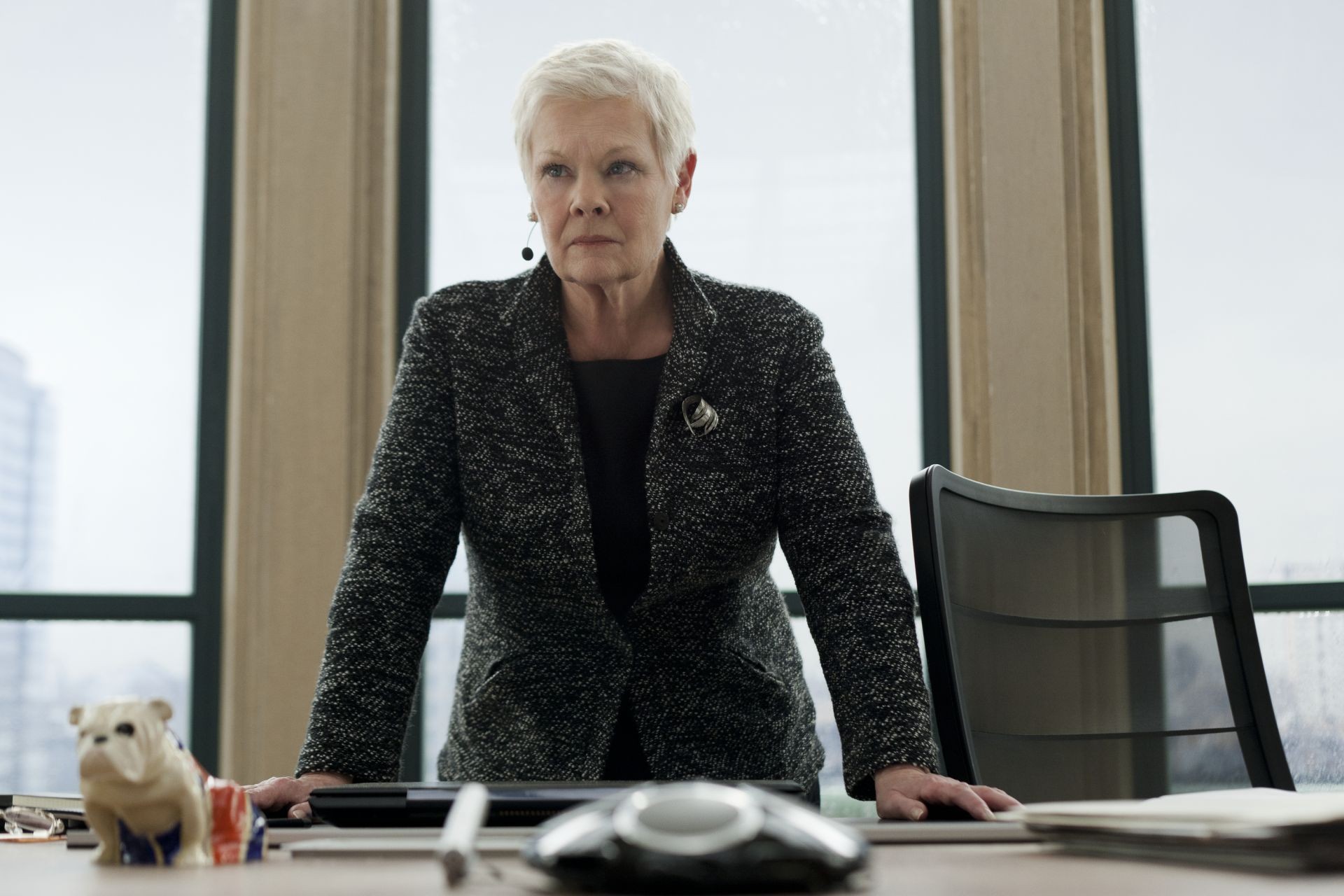 Judi Dench stars as M in Columbia Pictures' Skyfall (2012). Photo credit by Francois Duhamel.