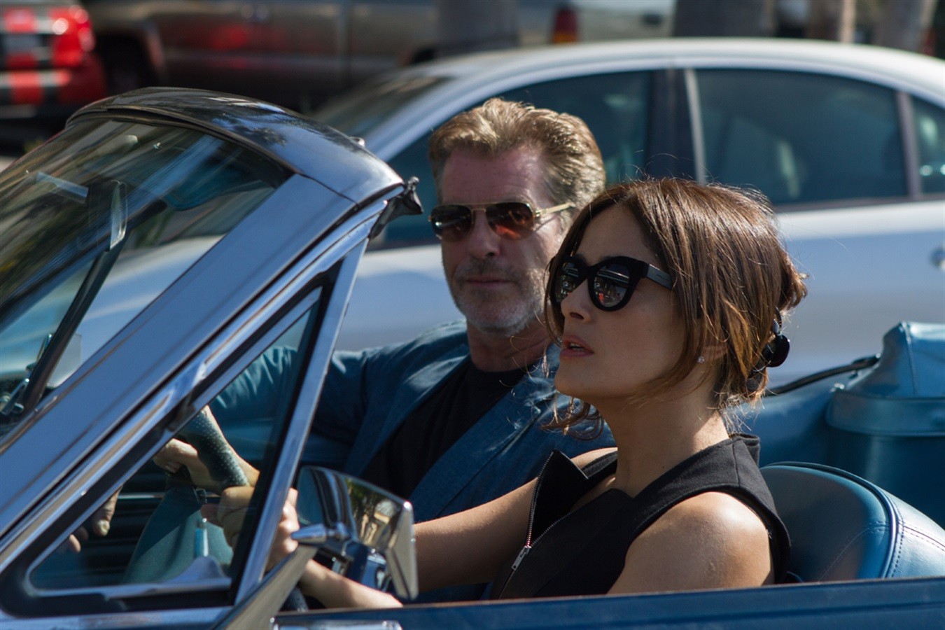 Pierce Brosnan stars as Richard and Salma Hayek stars as Olivia in Saban Films' Some Kind of Beautiful (2015)