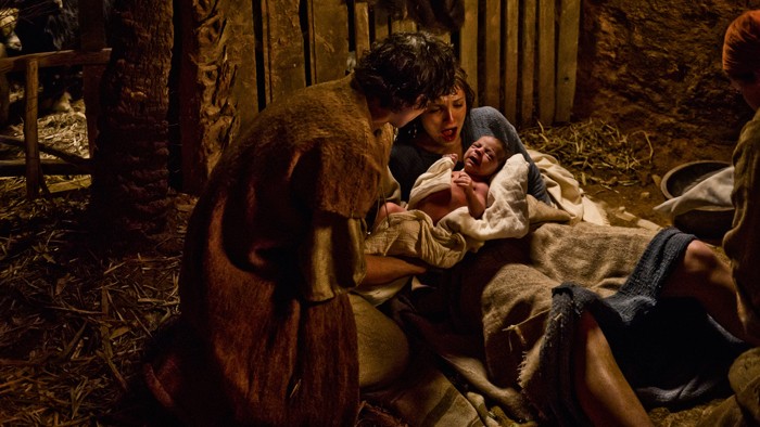 Leila Mimmack stars as Young Mary and Joe Coen stars as Joseph in 20th Century Fox's Son of God (2014)