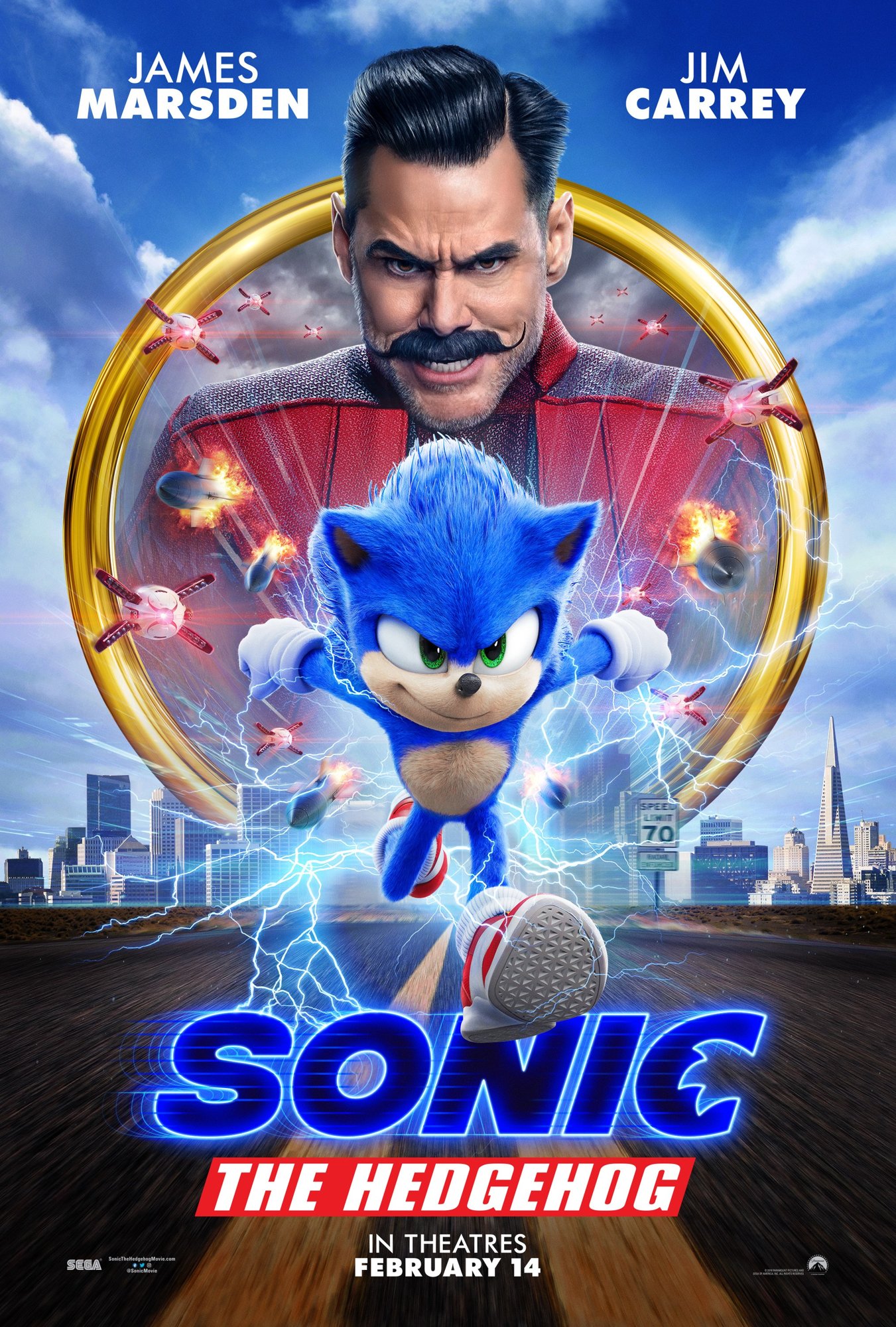 Poster of Paramount Pictures' Sonic the Hedgehog (2020)