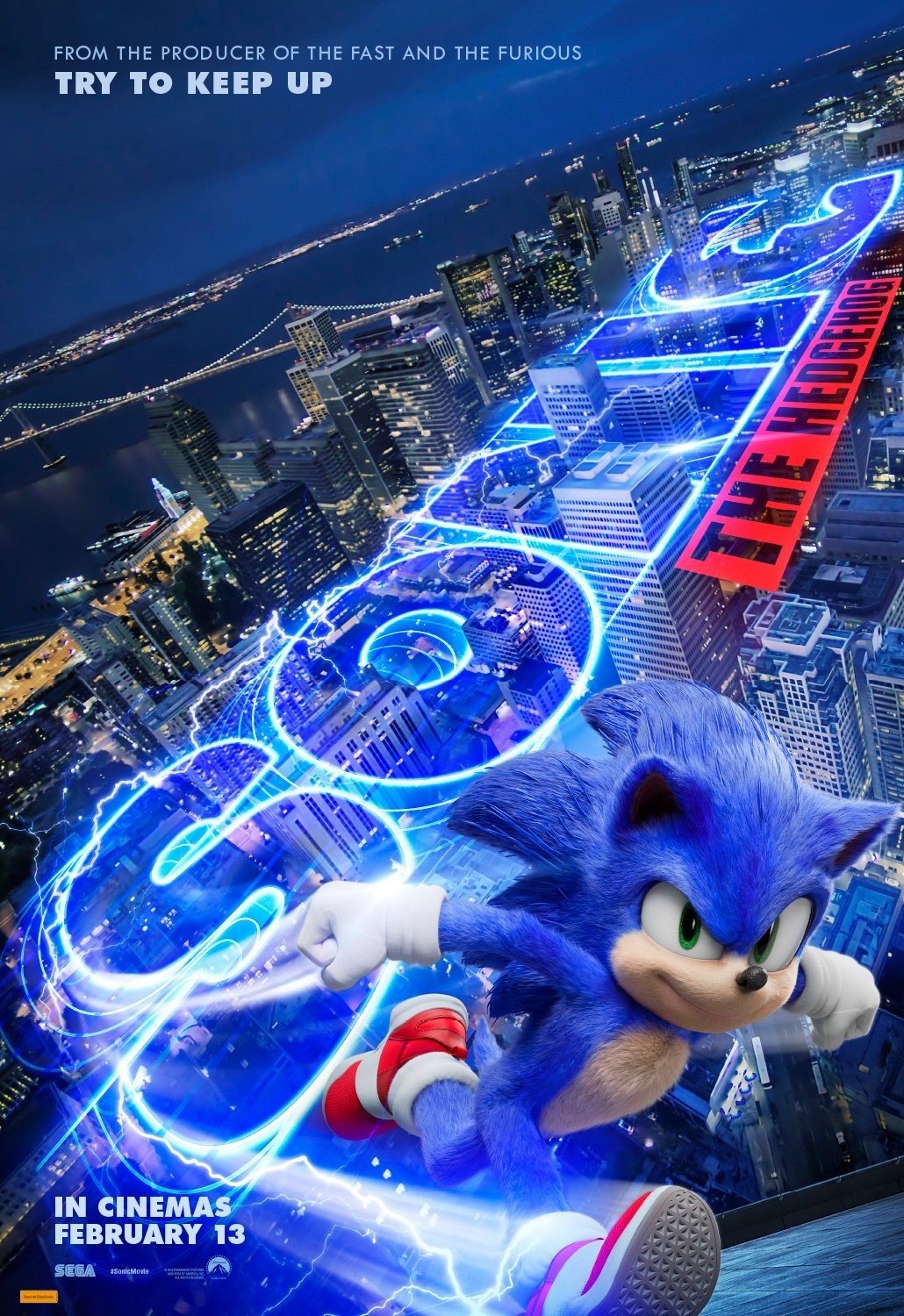 Poster of Paramount Pictures' Sonic the Hedgehog (2020)