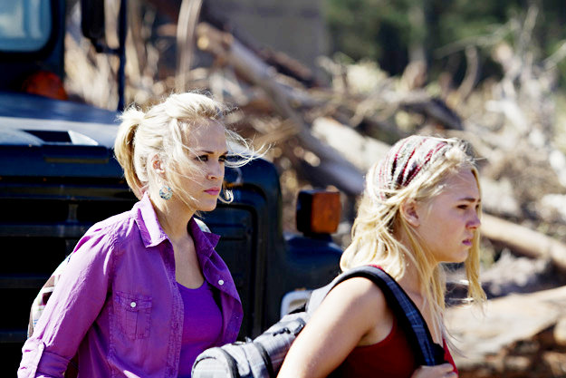 Carrie Underwood stars as Sarah Hill and AnnaSophia Robb stars as Bethany Hamilton in TriStar Pictures' Soul Surfer (2011)