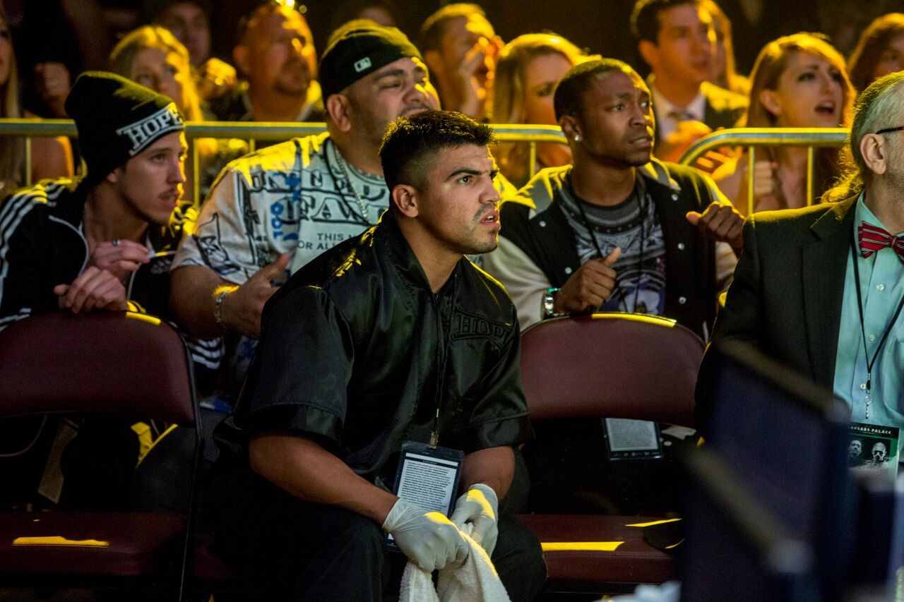 Miguel Gomez stars as Miguel Escobar in The Weinstein Company's Southpaw (2015)