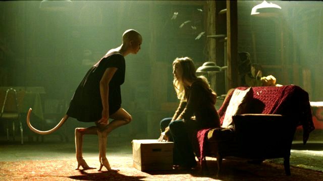 Delphine Chaneac stars as Dren and Sarah Polley stars as Elsa in Warner Bros. Pictures' Splice (2010)