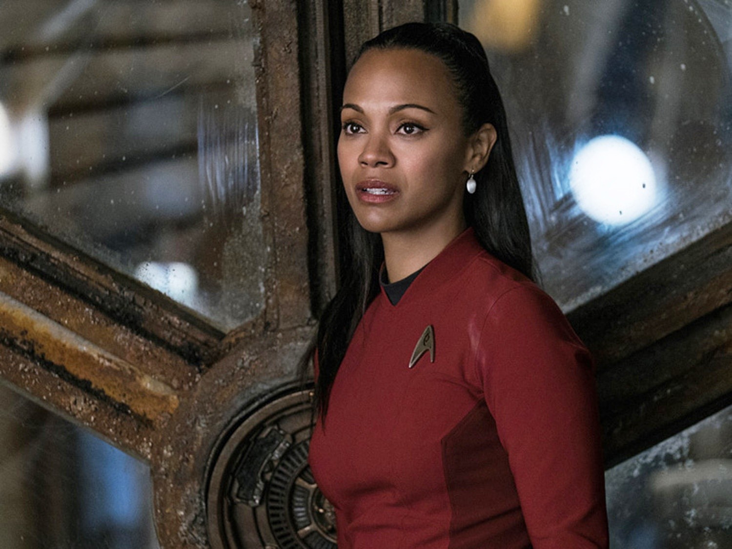 Zoe Saldana stars as Uhura in Paramount Pictures' Star Trek Beyond (2016)