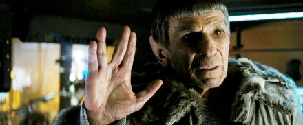 Leonard Nimoy stars as Old Spock in Paramount Pictures' Star Trek (2009)