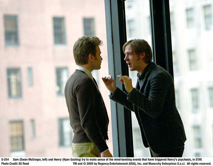 Sam Foster, a psychiatrist and Henry Lethem, his patient in Stay (2005)